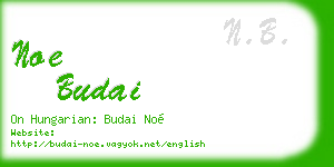 noe budai business card